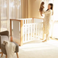Babyhood Malika Cot - Natural/White