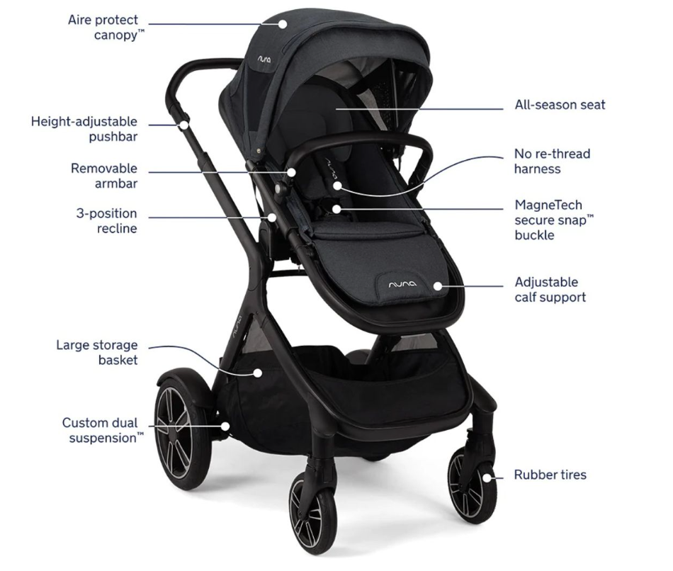 Nuna Demi Grow Stroller - Assorted Colours