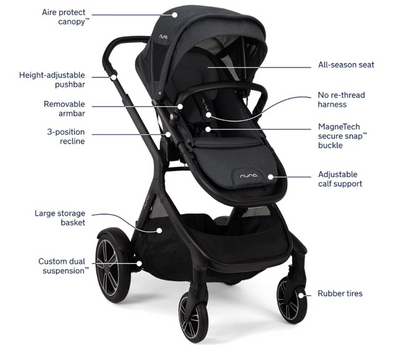 Nuna Demi Grow Stroller - Assorted Colours