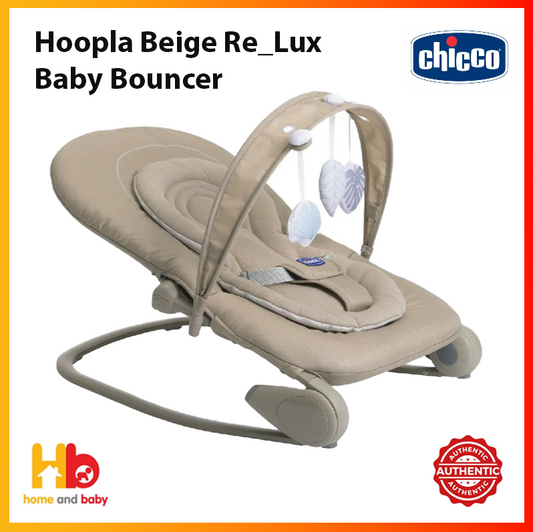 Hoopla Beige Re_Lux Baby Bouncer
