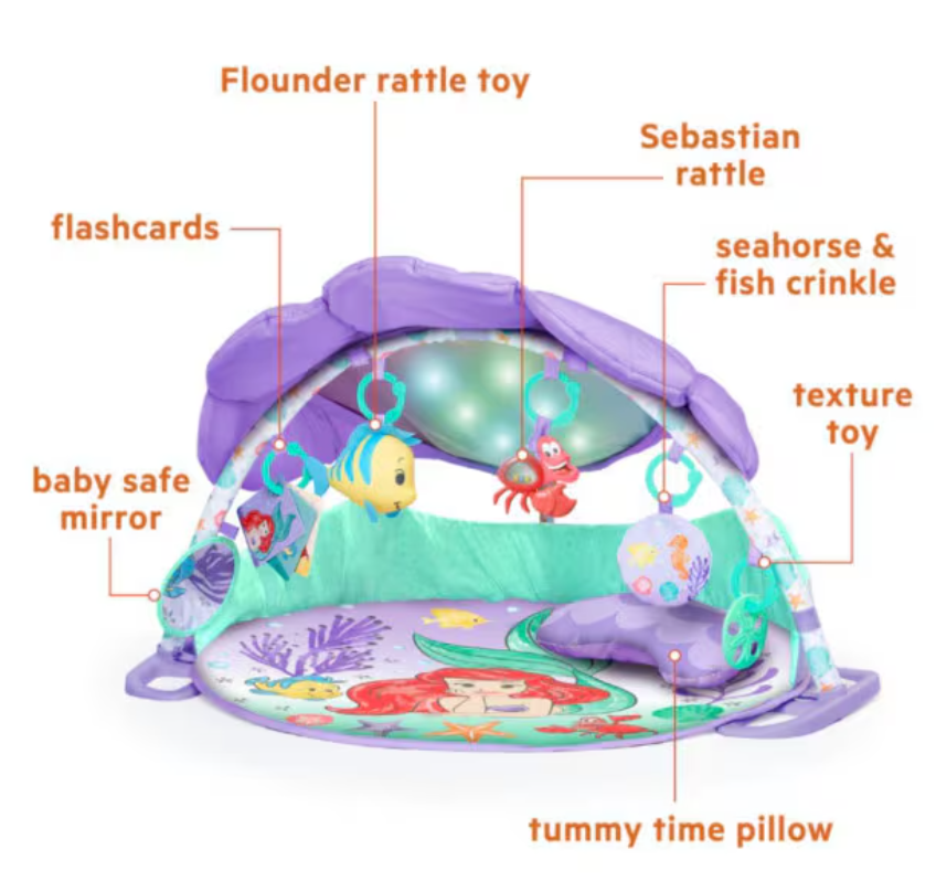 Bright Starts Disney Baby Little Mermaid Activity Gym