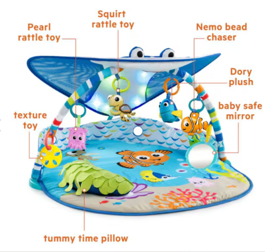 Bright Starts Disney Baby Finding Nemo Gym - Mr. Ray