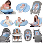 Clevamama ClevaCushion Nursing Pillow & Baby Nest - Assorted Colours