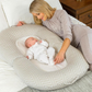 Clevamama Mum2Me Maternity Pillow & Sleep Pod - Yellow/Grey Stripes