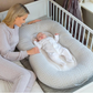 Clevamama Mum2Me Maternity Pillow & Sleep Pod - Yellow/Grey Stripes