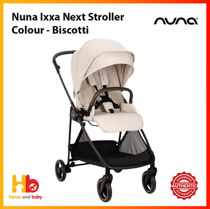 Nuna Ixxa Next Stroller - Biscotti / Thunder / Caviar / Calla / Seasalt