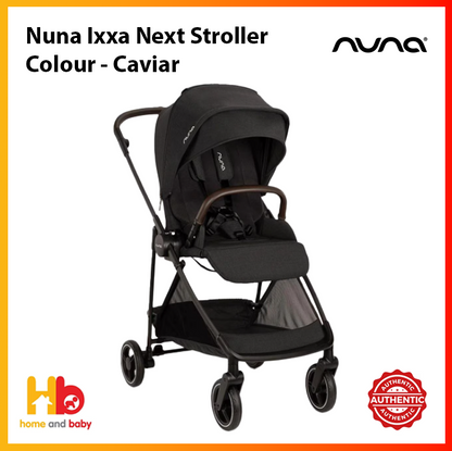Nuna Ixxa Next Stroller - Biscotti / Thunder / Caviar / Calla / Seasalt