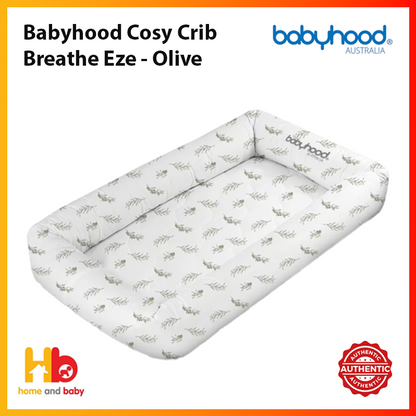 Babyhood Cosy Crib Breathe Eze - Assorted Designs