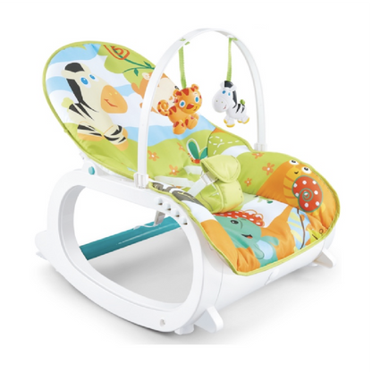 Shears Baby Rocker Musical Portable Rocker (Green / Pink)