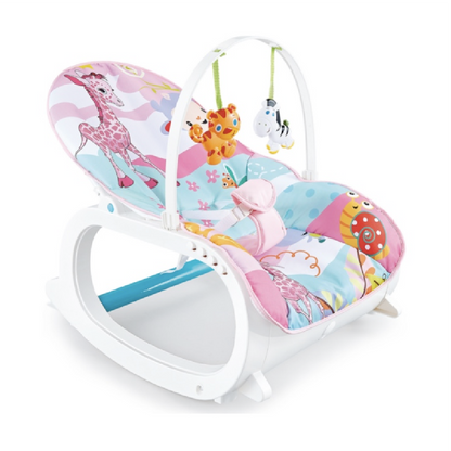 Shears Baby Rocker Musical Portable Rocker (Green / Pink)