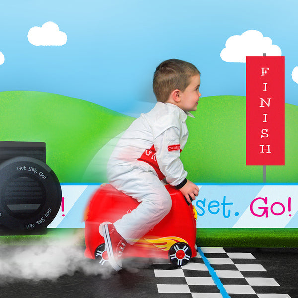 TRUNKI RIDE-ON LUGGAGE - ROCCO RACE CAR