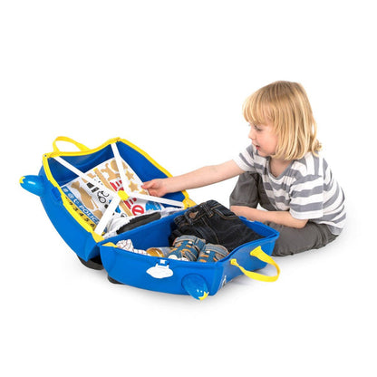 TRUNKI RIDE-ON LUGGAGE - PERCY POLICE CAR