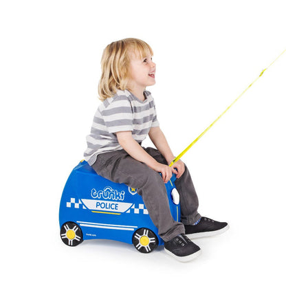 TRUNKI RIDE-ON LUGGAGE - PERCY POLICE CAR