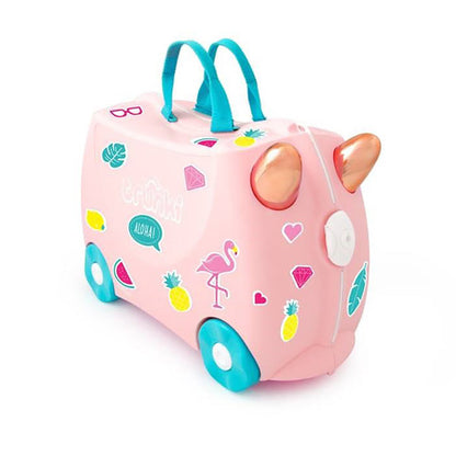 TRUNKI RIDE-ON LUGGAGE - FLOSSI THE FLAMINGO