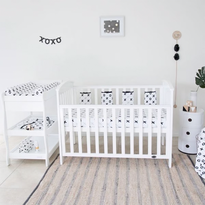 Babyhood Classic Curve Cot 4 in 1 - White