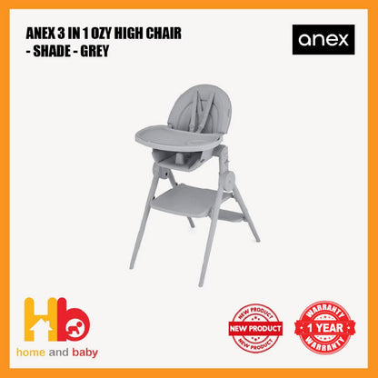 ANEX 3 IN 1 OZY HIGH CHAIR | 3 COLORS (1 Year Warranty)