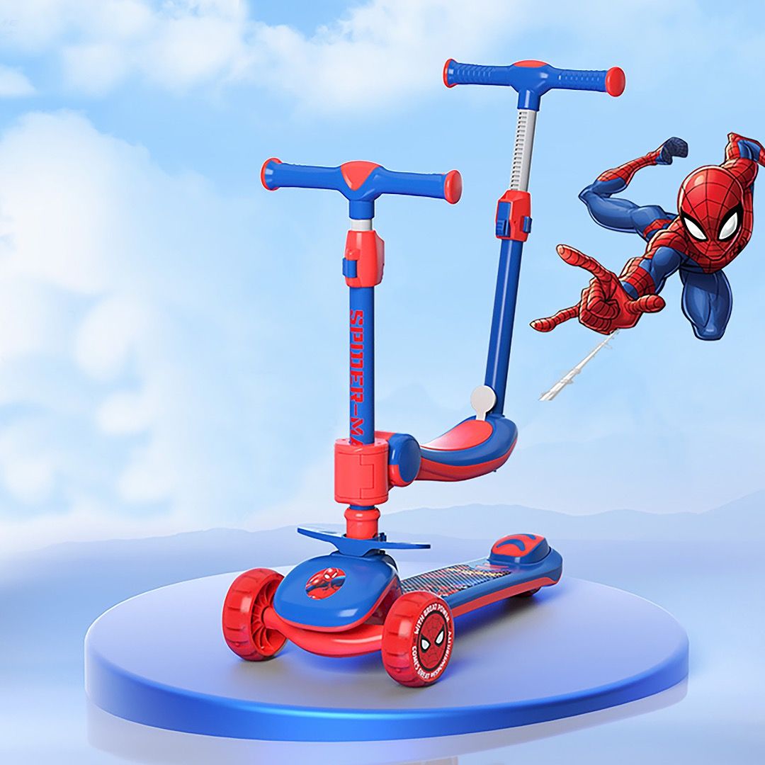 3 In 1 Foldable Scooter - Spiderman
