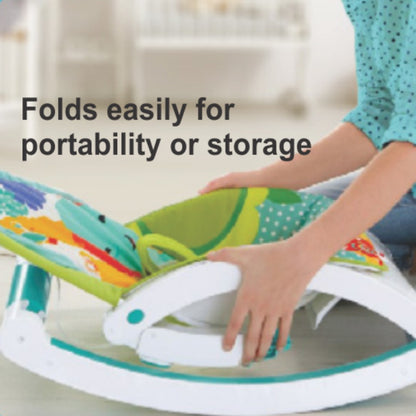 Shears Baby Rocker Musical Portable Rocker (Green / Pink)