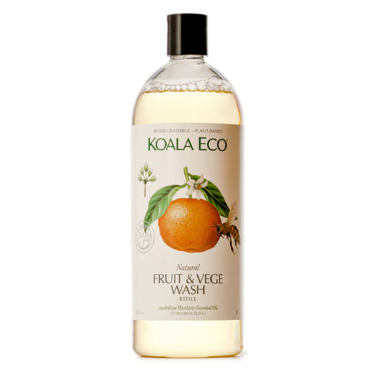 KOALA ECO NATURAL FRUIT & VEGETABLE WASH MANDARIN ESSENTIAL OIL - 1L REFILL