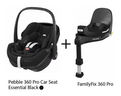 Maxi Cosi Pebble 360 PRO Car Seat & FamilyFix 360 Pro Base Bundle