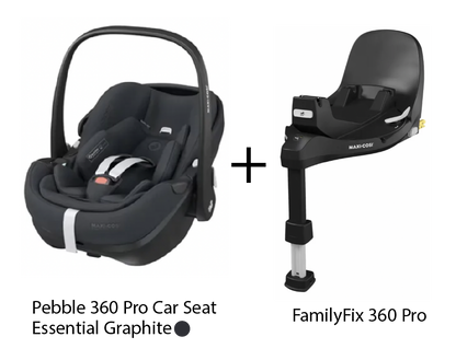 Maxi Cosi Pebble 360 PRO Car Seat & FamilyFix 360 Pro Base Bundle