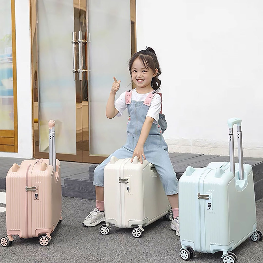 Kids Lightweight Cabin Size 20' Ride On Luggage - 3 Colours