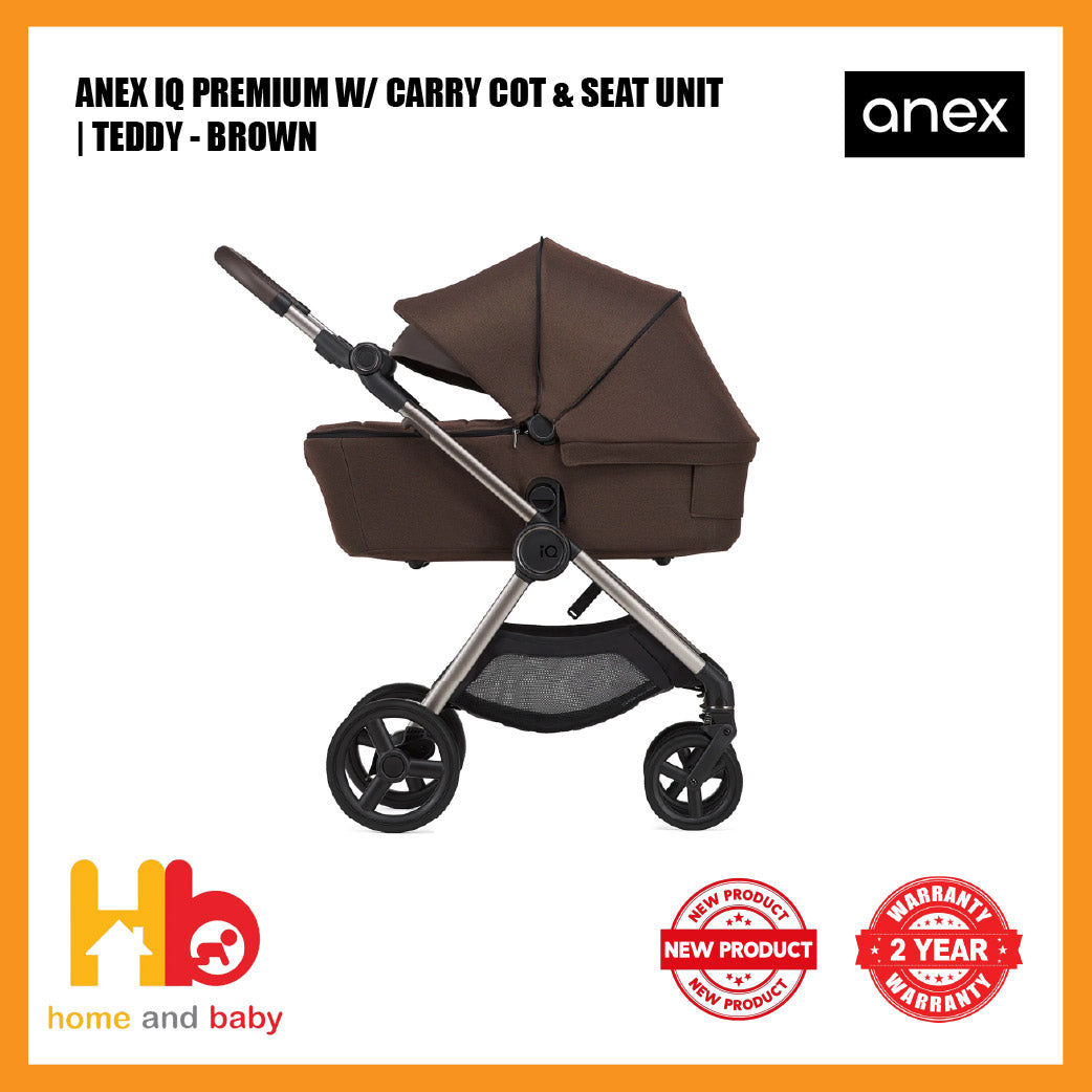 ANEX IQ PREMIUM W/ CARRY COT & SEAT UNIT | 3 COLORS (2 Years Warranty)