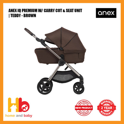 ANEX IQ PREMIUM W/ CARRY COT & SEAT UNIT | 3 COLORS (2 Years Warranty)