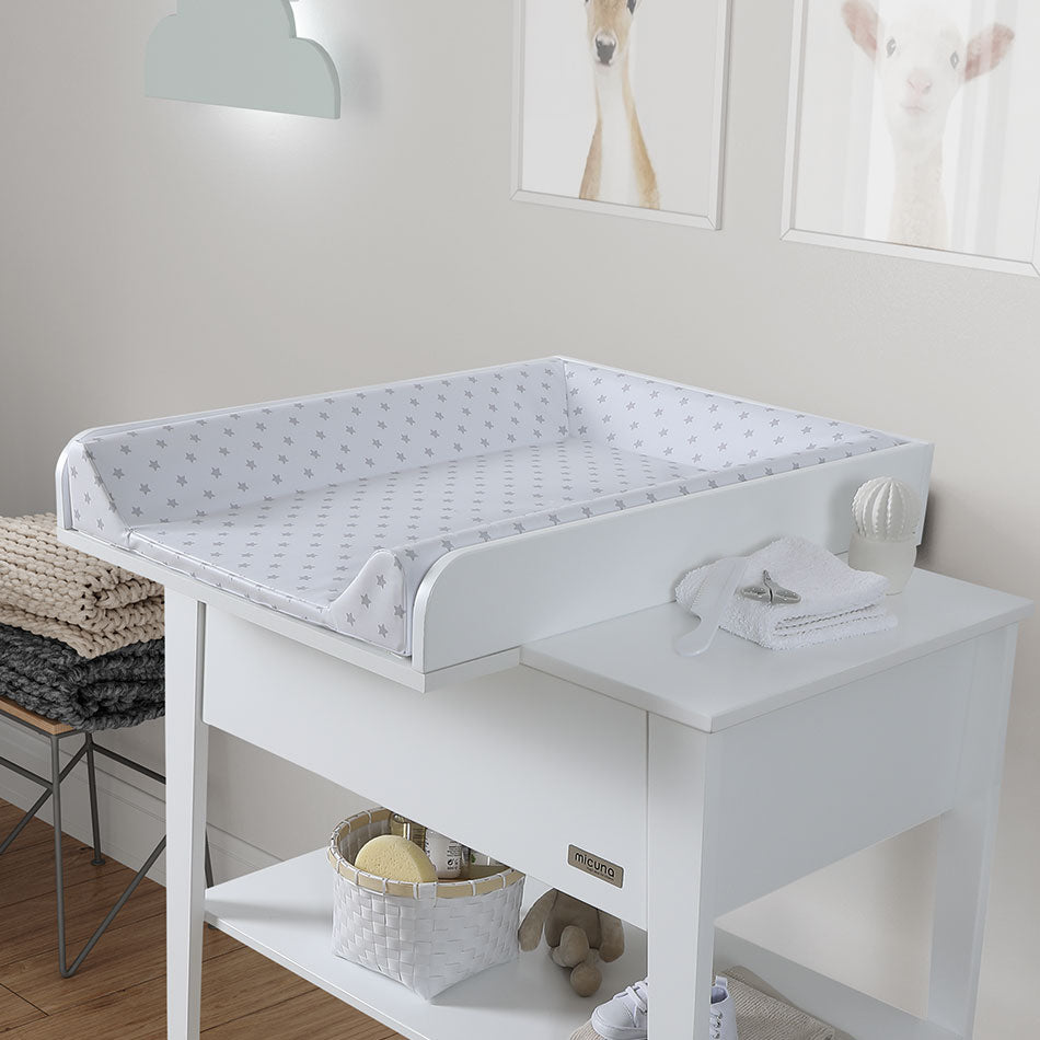 Micuna Diaper Changing Board - Beige Dots/Grey Stars