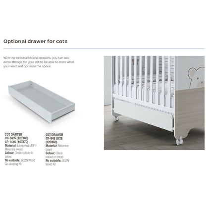Micuna Under Cot Drawer - Basic/Novelty